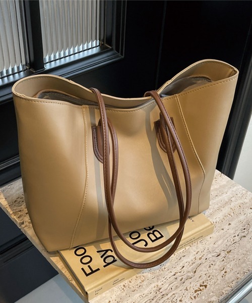 ADDITION STORE トートバッグ 「 ファスナー開閉♪裏地付き」「A4対応