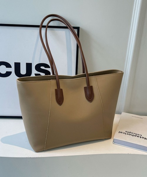 ADDITION STORE トートバッグ 「 ファスナー開閉♪裏地付き」「A4対応