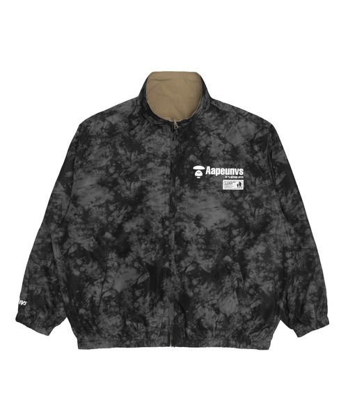 AAPE ブラック ナイロンジャケット SMALL AAPE BY A BATHING APE（エーエイプバイアベイシングエイプ） ジップ