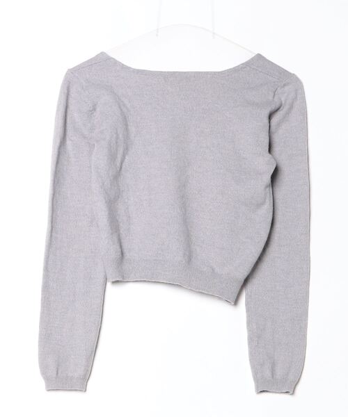 「LILIDIA」 長袖ニット FREE グレー レディース_画像2