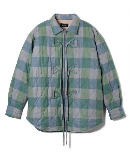 ブルゾン アウター 「soduk」puffy ribbon jacket レディース メンズ