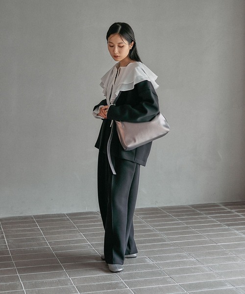 LEPSIM（レプシィム） ジャケット ノーカラージャケット パフエア