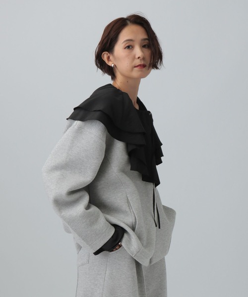 LEPSIM（レプシィム） ジャケット ノーカラージャケット パフエア