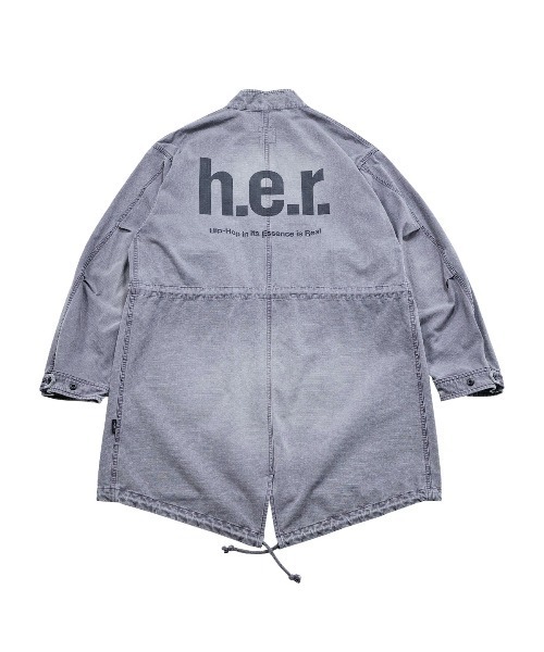 モッズコート コート APPLEBUM Bleach Army Coat（アップルバム ブリーチ アーミーコート） メンズの画像
