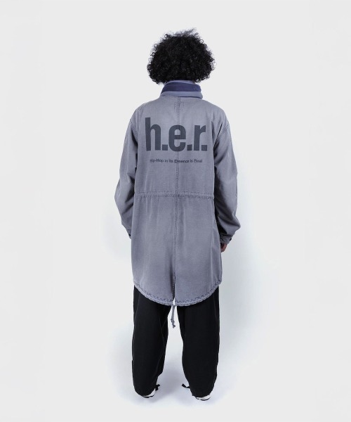 モッズコート コート APPLEBUM Bleach Army Coat（アップルバム ブリーチ アーミーコート） メンズの画像