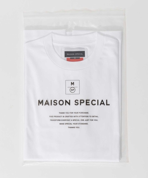 「MAISON SPECIAL」 半袖Tシャツ 0 オフホワイト メンズ_画像4