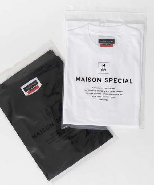 「MAISON SPECIAL」 半袖Tシャツ 0 オフホワイト メンズ_画像5
