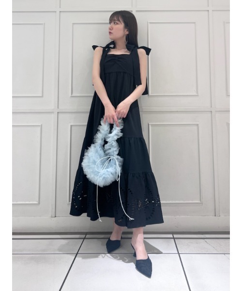 SNIDEL（スナイデル） キャミソールワンピース 0 ブラック レディース