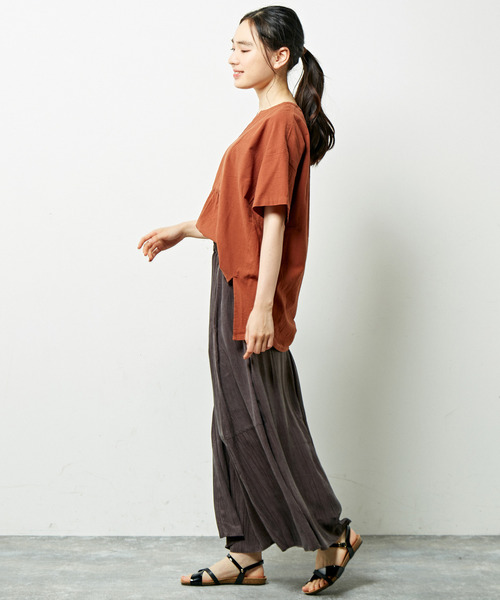 「MELROSE claire」 半袖ブラウス - グリーン レディース_画像6