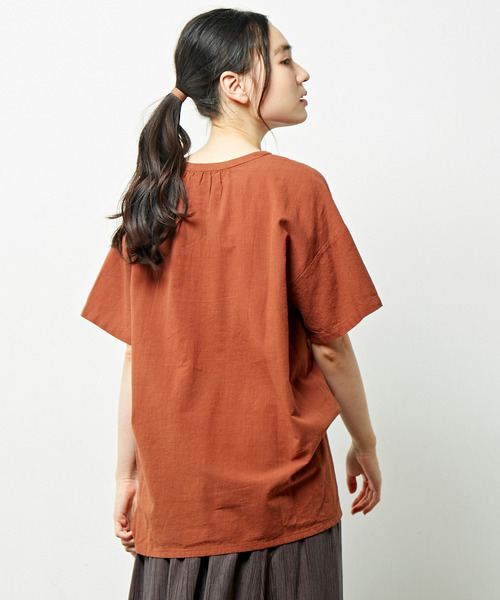 「MELROSE claire」 半袖ブラウス - グリーン レディース_画像9