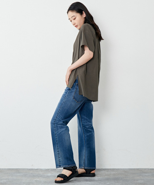 「MELROSE claire」 半袖ブラウス - グリーン レディース_画像10