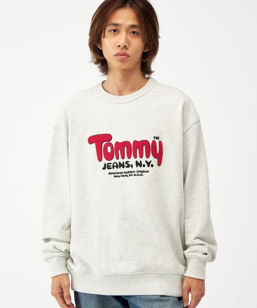 トミー 定番ロゴ スウェット TOMMY JEANS（トミー・ジーンズ） トレーナー スウェット リラックス