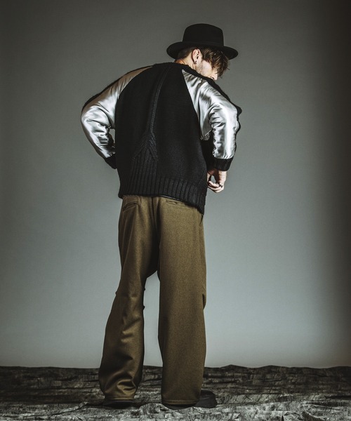 NO ID.（ノーアイディー） ブルゾン アウター 「NO ID.」Docking Knit