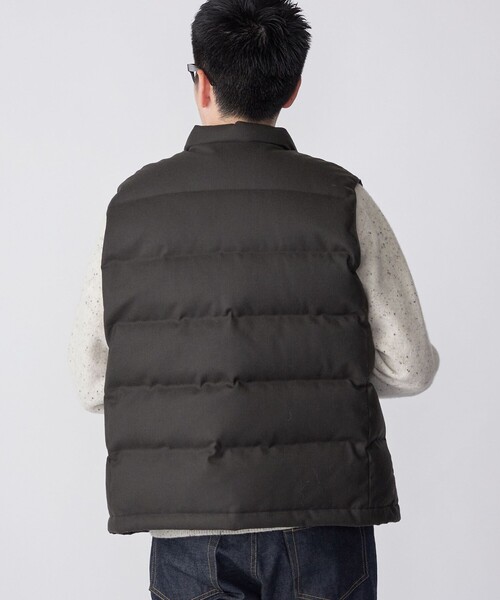 SHIPS（シップス） ダウンベスト X-LARGE オリーブ メンズ : ZOZOTOWN