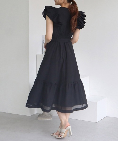 「ROYAL PARTY」 半袖ワンピース FREE ブラウン レディース_画像4