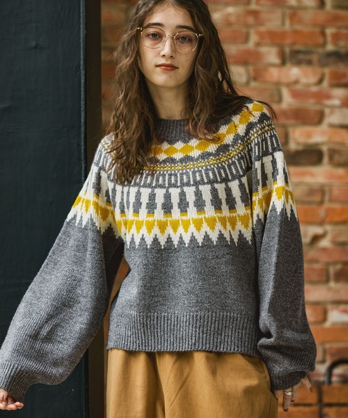 George's ニット セーター ノルディックガラニット レディース