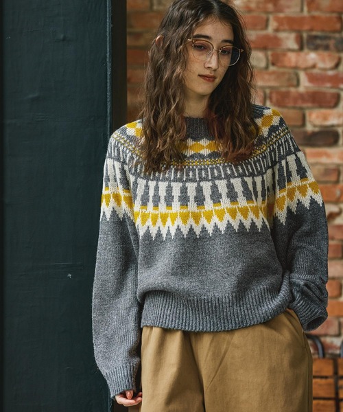 George's ニット セーター ノルディックガラニット レディース