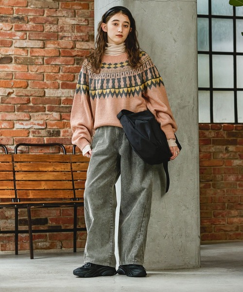 George's ニット セーター ノルディックガラニット レディース