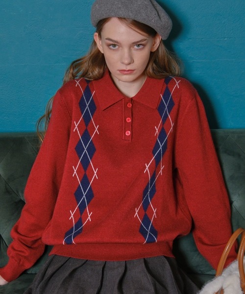 3.3 FIELD TRIP ニット セーター 3.3 Field Trip／アーガイルニット