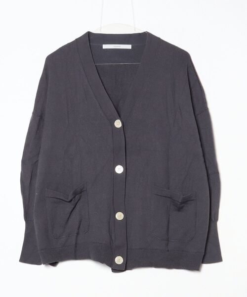 FAVORI ブラック カーディガン サイズ38 FRAMeWORK（フレームワーク） ニットカーディガン FREE グレー