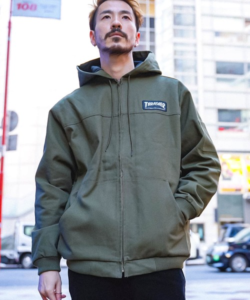 「THRASHER」 ブルゾン LARGE ベージュ メンズ_画像3