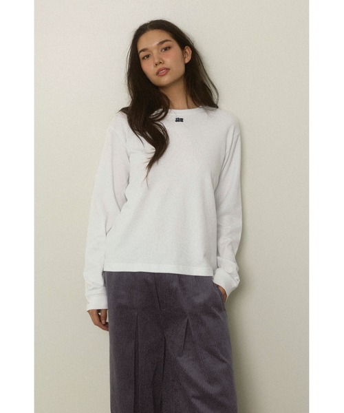 ALEXIA STAM（アリシアスタン） tシャツ Logo Long Sleeve Tee /裏毛