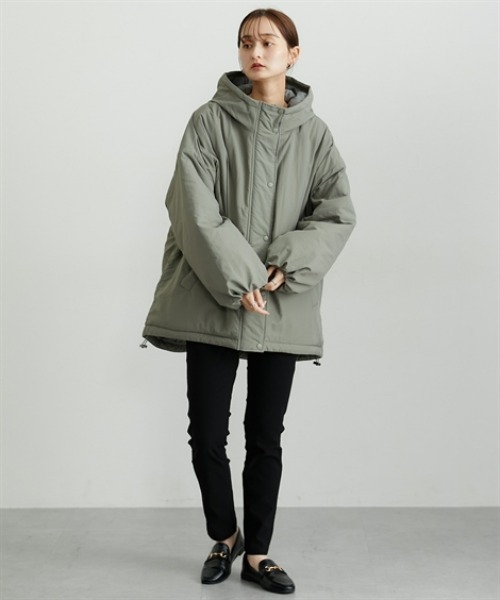 73【moussy】モンスターパーカー ダウン 軽量 あったか ゆるだぼ 防寒 moussy - MOUSSY DOWN FILL MONSTER パーカーの通販 by j101h's shop