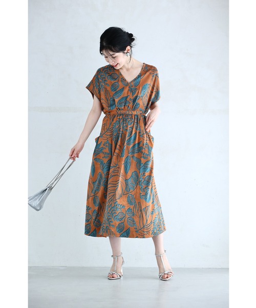 「CAWAII」 半袖ワンピース FREE ブラウン レディース_画像4