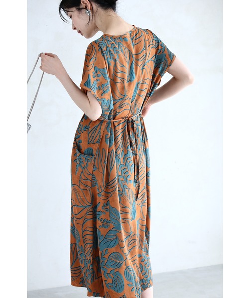 「CAWAII」 半袖ワンピース FREE ブラウン レディース_画像5