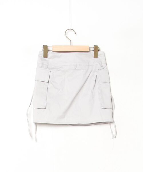 「me+em select」 ミニスカート SMALL ライトグレー レディース_画像2