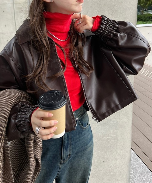 「KOBE LETTUCE」 ブルゾン M ブラック レディース_画像9