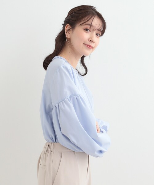 SHOO・LA・RUE（シューラルー） ブラウス シャツ 「洗濯機可/S-LL
