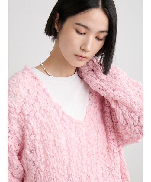 MIESROHE（ミースロエ） ニット セーター オーバーサイズVネック