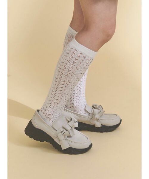 merry jenny（メリージェニー） スニーカー ribbonプラットフォーム