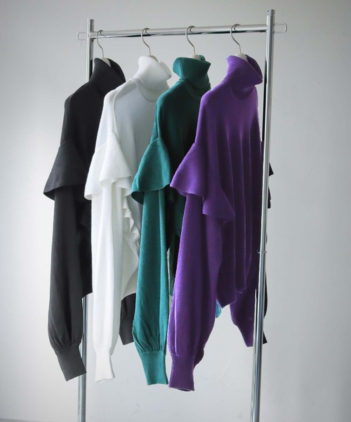 「cheriella」 タートルネックニット M ホワイト レディース_画像2