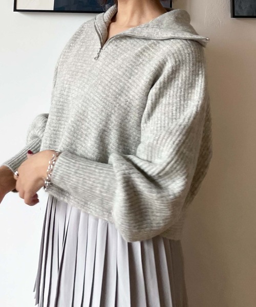 「archives」 長袖ニット MEDIUM ブラック レディース_画像8