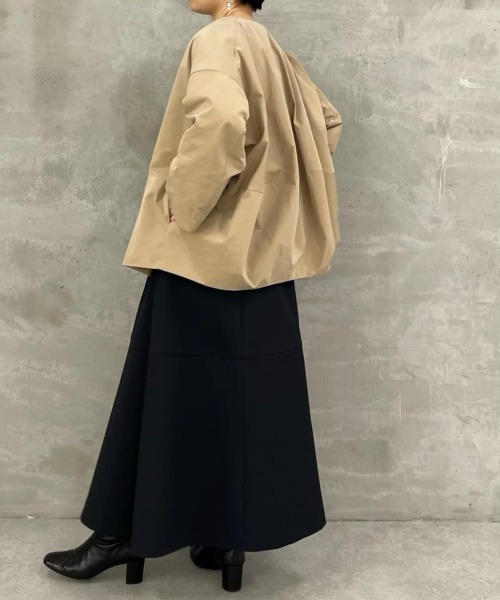 BEARDSLEY（ビアズリー） ノーカラージャケット 1 ベージュ レディース