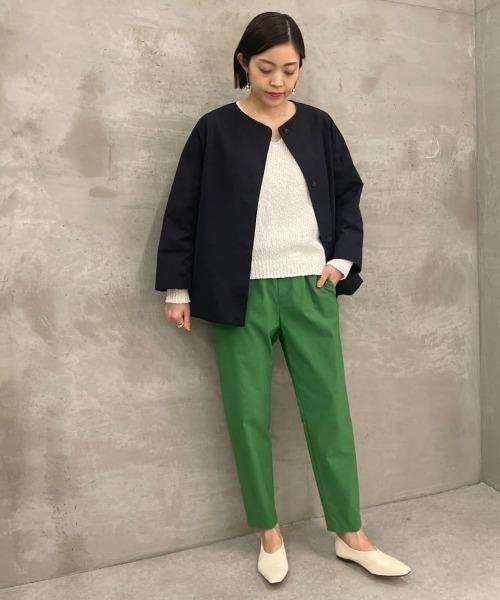 BEARDSLEY（ビアズリー） ノーカラージャケット 1 ベージュ レディース