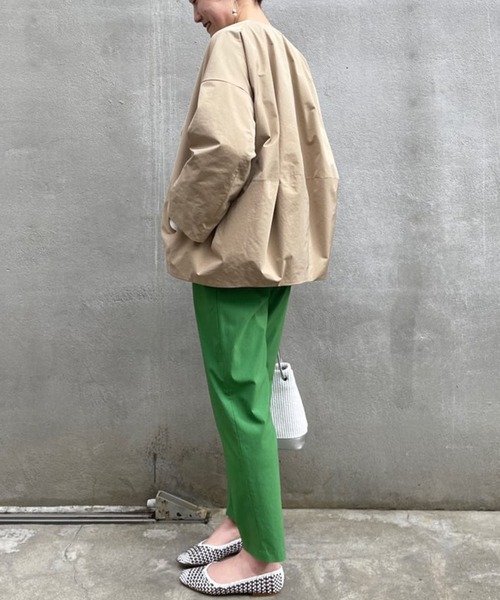 BEARDSLEY（ビアズリー） ノーカラージャケット 1 ベージュ レディース