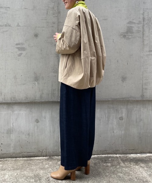 BEARDSLEY ベージュ ジャケット BEARDSLEY（ビアズリー） ノーカラージャケット 1 ベージュ レディース