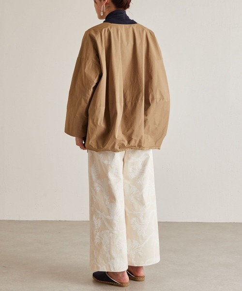 BEARDSLEY（ビアズリー） ノーカラージャケット 1 ベージュ レディース