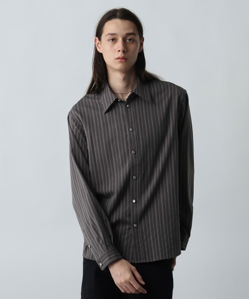 HARE（ハレ） シャツ ESSENCEストライプシャツ(HARE) メンズ