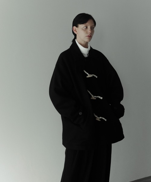 「remer」 ダッフルコート SMALL ブラック メンズ_画像2