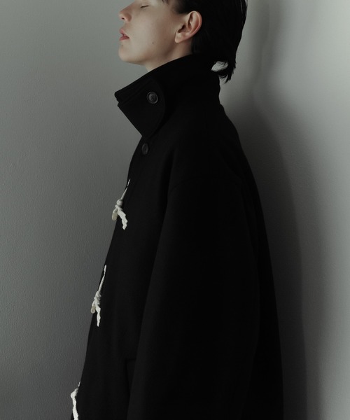 「remer」 ダッフルコート SMALL ブラック メンズ_画像4