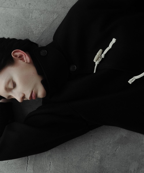 「remer」 ダッフルコート SMALL ブラック メンズ_画像5