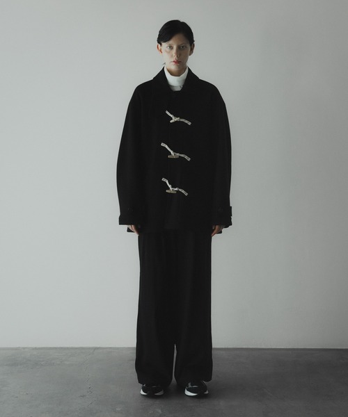 「remer」 ダッフルコート SMALL ブラック メンズ_画像6