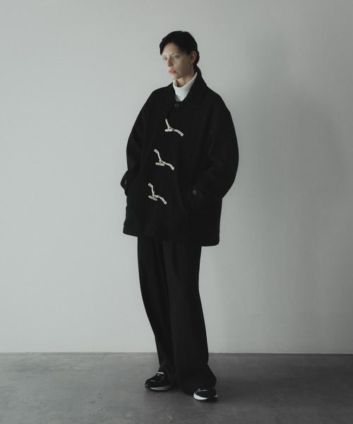 「remer」 ダッフルコート SMALL ブラック メンズ_画像7