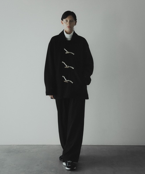 「remer」 ダッフルコート SMALL ブラック メンズ_画像8