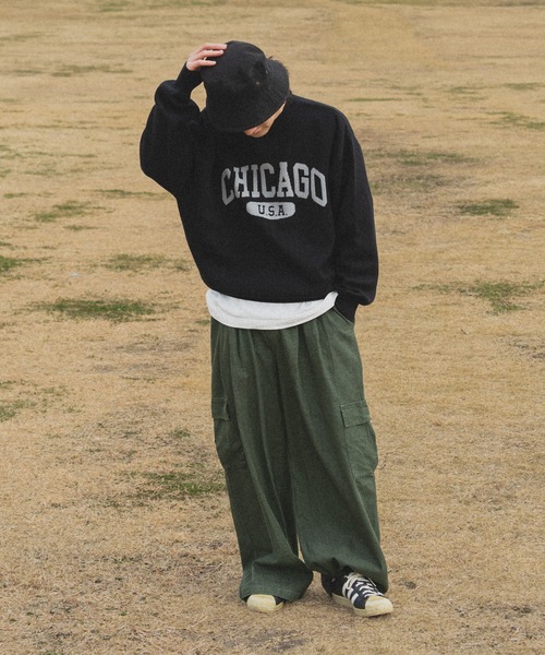 「kutir」 長袖ニット MEDIUM ブラック メンズ_画像2