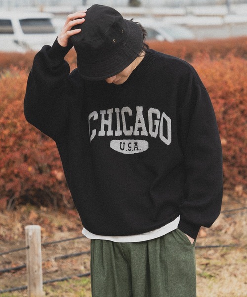 「kutir」 長袖ニット MEDIUM ブラック メンズ_画像8